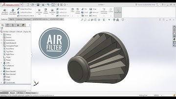 Air filter in solidworks