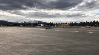 Cessna 172M, 61585 Departs Sisters Oregon Airport.