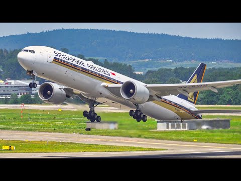20 MINS GREAT CLOSE UP LANDINGS & TAKEOFFS at ZRH | 4K | Zurich Airport Plane Spotting, Switzerland