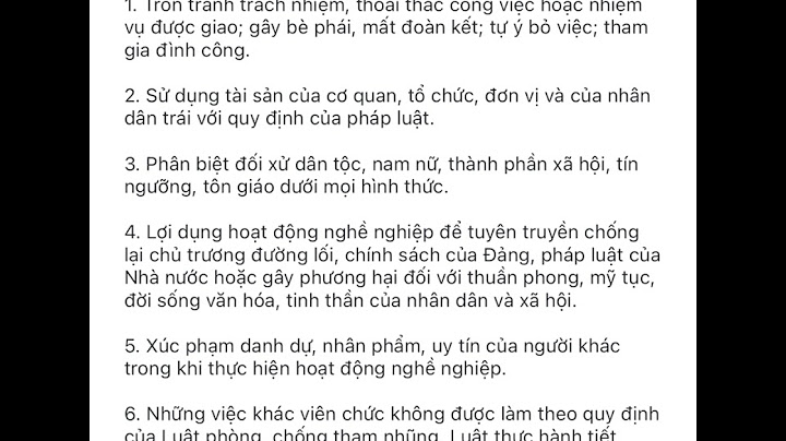 Những việc viên chức không được làm là gì năm 2024