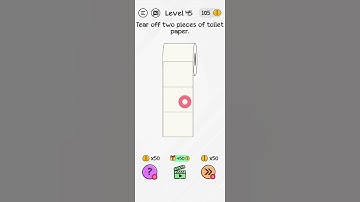#Shorts Brain Dom Game Challenge 2022 | level 45  | Tear off two pieces of toilet paper.