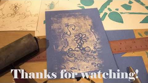 Monoprint using a Styrofoam Sheet