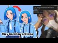 this Animated Storytime channel traced my art so I made a video out of spite