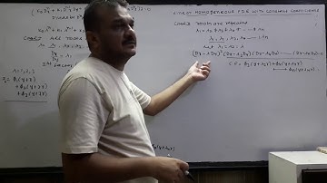 Linear Homogeneous Partial Differential Equation with Constant Coefficients ( Lecture - 1)