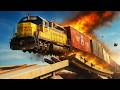 Earthquake Damaged Bridge Railroad Accidents Derailments ✅ BEAMNG.Drive LIVE STREAM