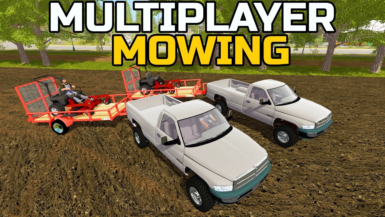 lets play a little game FARMING SIMULATOR 2017 | MULTIPLAYER MOWING | NEW MOWERS!