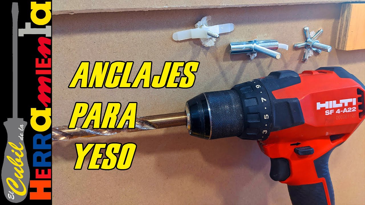 COLGAR GRANDES CARGAS EN PAREDES DE YESO O PLADUR ES POSIBLE  ▶ANCLAJES HILTI PARA YESO◀