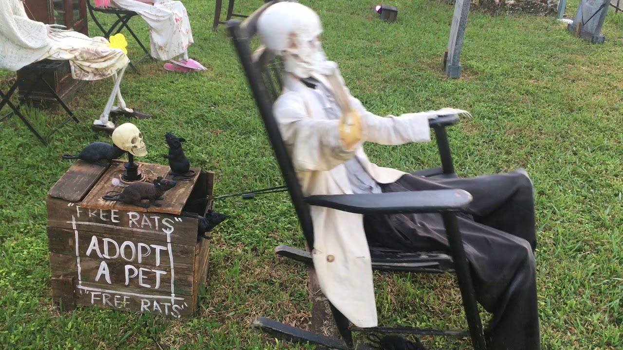 Halloween Skeleton Rocking Chair YouTube