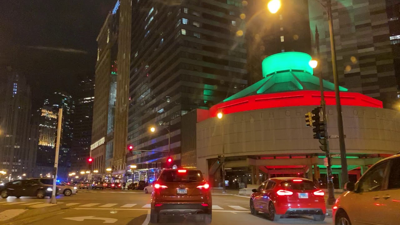 New Year’s Eve Chicago Downtown Driving Tour 12/31/2020 Last Hours of The Year Happy New