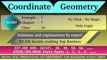 Example 1|Chapter 7|Coordinate Geometry|Maths NCERT|10th Class |#HindiExplanation|#Highmarks
