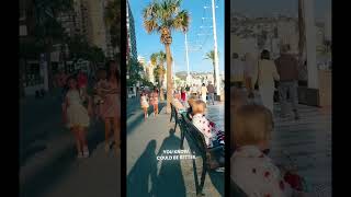 YOU NEED TO WATCH THIS.  CHANGE YOUR LIFE. walking along benidorm beach. #benidorm #stagman