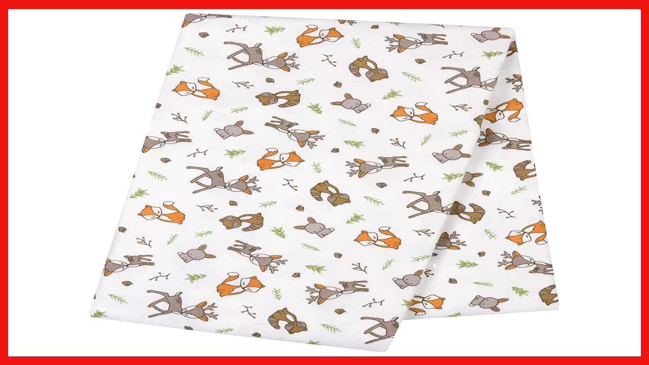 Great product -  Trend Lab Forest Nap Jumbo Deluxe Flannel Swaddle Blanket, White