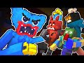WILL THEY ESCAPE FROM HUGGY WUGGY? Poppy Playtime vs Whitty, Foxy, Zombie - Minecraft Animation