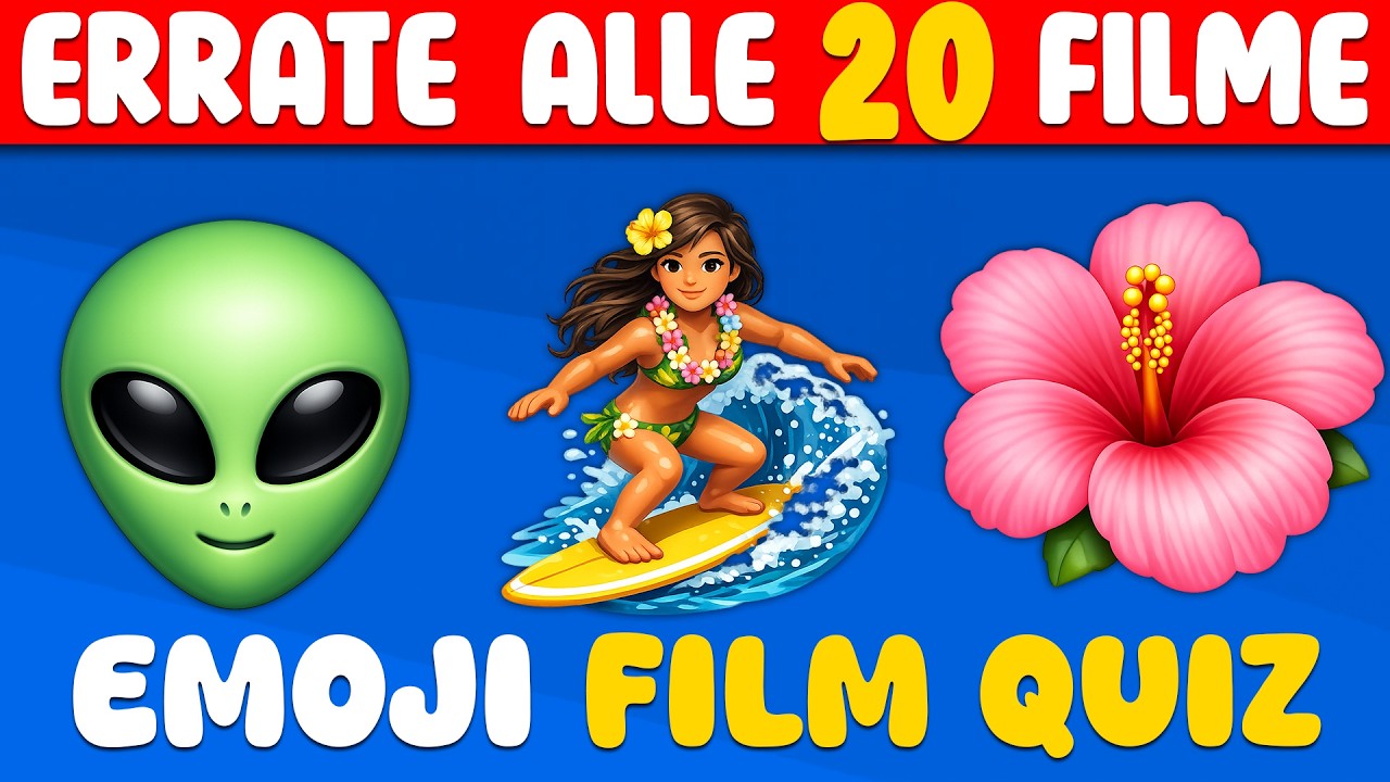 Errate 20 FILME anhand der EMOJIS! 🎬🍿🧠 Film Emojis Quiz 2026