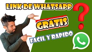 Como crear un link de Whatsapp GRATIS, RAPIDO Y FACIL. Crear un enlace de whatsapp 2024