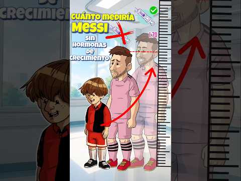 ¿Cuánto mediría Messi si no hubiera usado hormonas de crecimiento? 😮