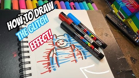 How To Draw The Glitch Effect! Art Tutorials!