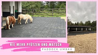 TRAUM PADDOCK UMBAU I Wir optimieren den Offenstall I Keine Pfützen, kein Matsch