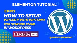 How To Setup WordPress SMTP For Sending Emails (wpforms plugin)