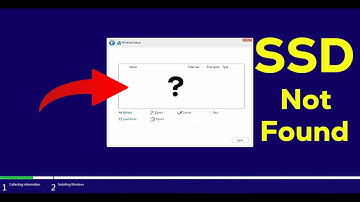 How to fix SSD not detected. while installing windows 10/11