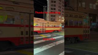 MUNI IN SANFRANCISCO AT NIGHT TIME#sanfransico #muni#transportation #bus