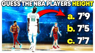 Guess The Nba Players Height - Part 2 - Nba Player Quiz 2022