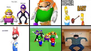 Wawario and Wawaluigi Meme Original Vs All Versions