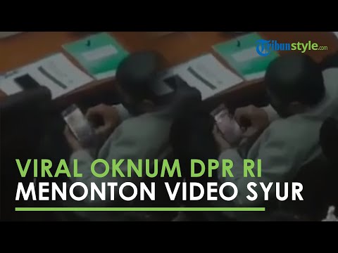 Viral Salah Satu Oknum Anggota DPR Tertangkap Basah Menonton Video Asusila saat Rapat