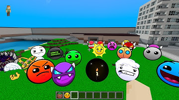 Lobotomy Nextbots V3 Update | Geometry Dash Difficulty Faces | MCPE