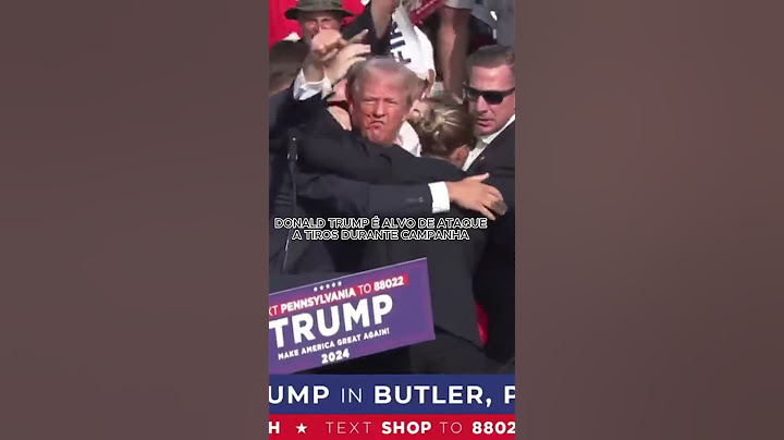 Donald Trump é alvo de atentado a tiros durante evento de campanha