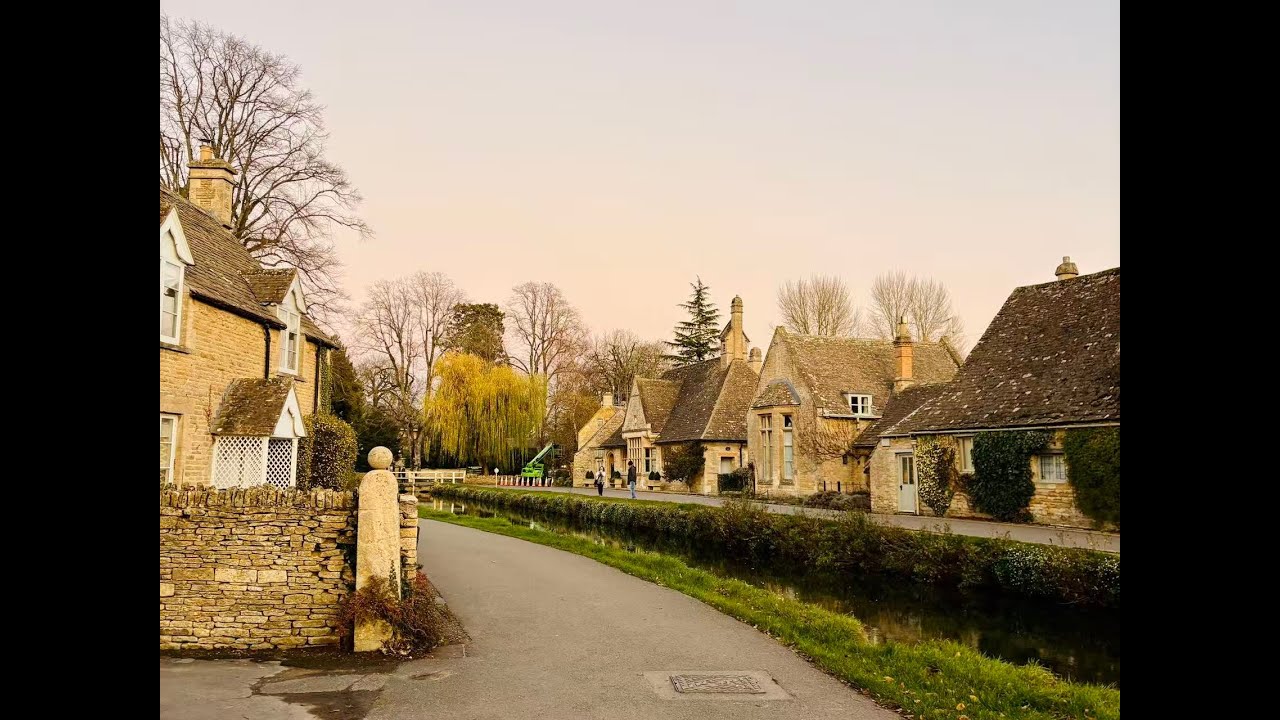 Lower Slaughter at Dusk | Peaceful Evening Walk in the beautiful English Village Cotswolds
