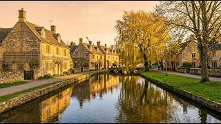 Lower Slaughter at Dusk | Peaceful Evening Walk in the beautiful English Village Cotswolds screenshot 5