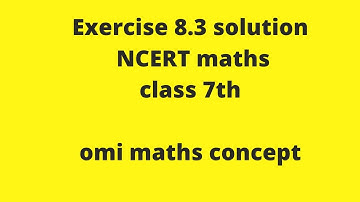 Exercise 8.3 NCERT Class 7th