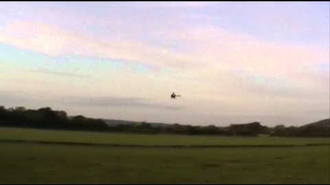 Trex 550E V2 3GX second proper flight