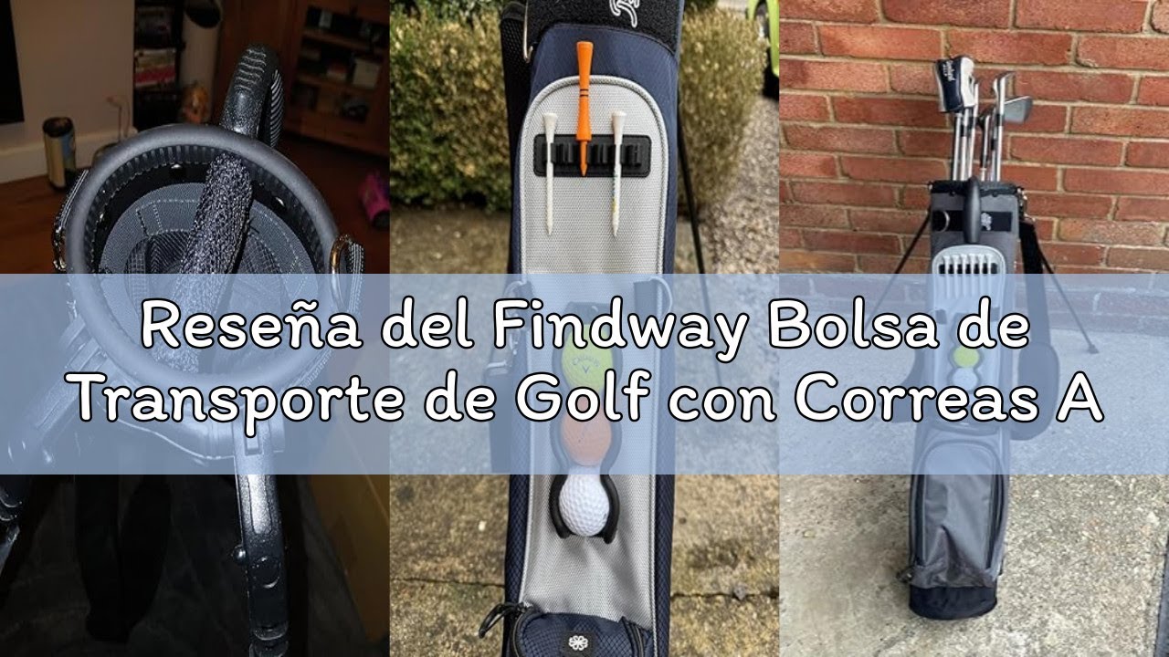 Reseña del Findway Bolsa de Transporte de Golf con Correas Ajustables para el Hombro, Divisor de 2 v