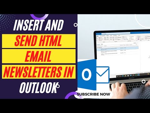 How to Send Html Email Newsletter in Outlook | Insert and Send Html Email Newsletters in Outlook