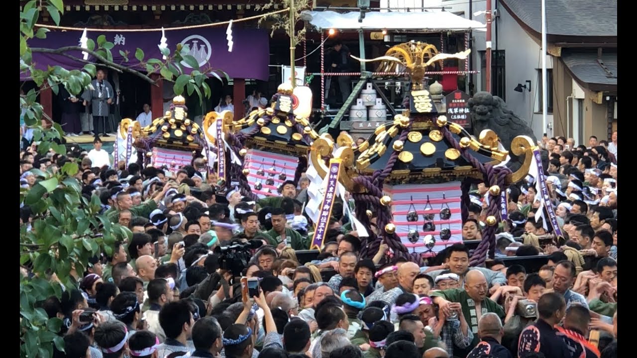 ド迫力 西浅三北 浅草五代目高橋組【令和元年 三社祭】丸金 2019/05/19