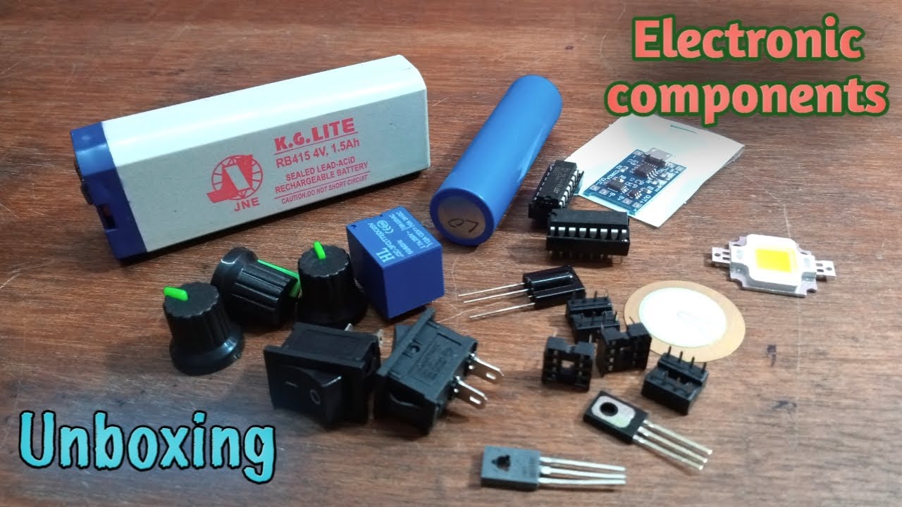 Electronic components unboxing | Low cost | Do it creative