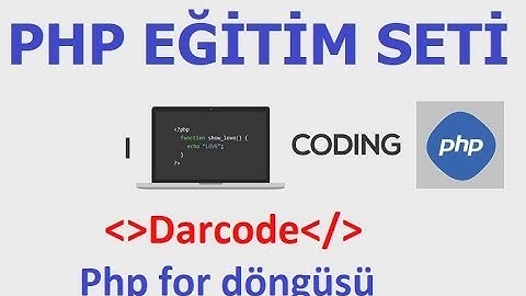 Php for döngüsü