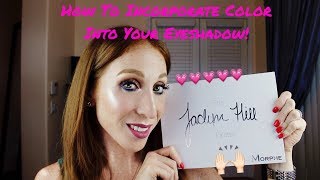 How To Incorporate Color Into Your Eyeshadow || Morphe x Jaclyn Hill Palette | Allison Jacobs screenshot 4