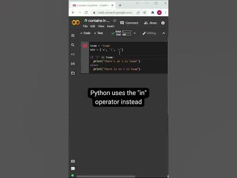 Check if a string contains another string in Python - YouTube