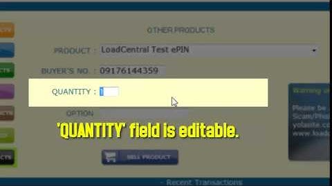 Cebu LOADCENTRAL Branch How to Sell E-PIN