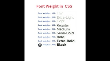 Font Weight in CSS. HTML and CSS Tutorial for beginner.
