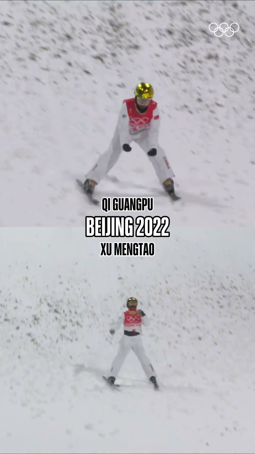 ?Qi Guangpu \u0026 Xu Mengtao nailed their freestyle skiing aerials performances at #Beijing2022 ??