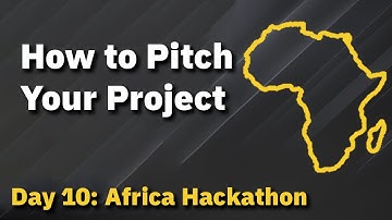 How to pitch your project!