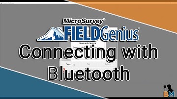 MicroSurvey FieldGenius How To: Connecting Your Instrument With Bluetooth | Bench Mark