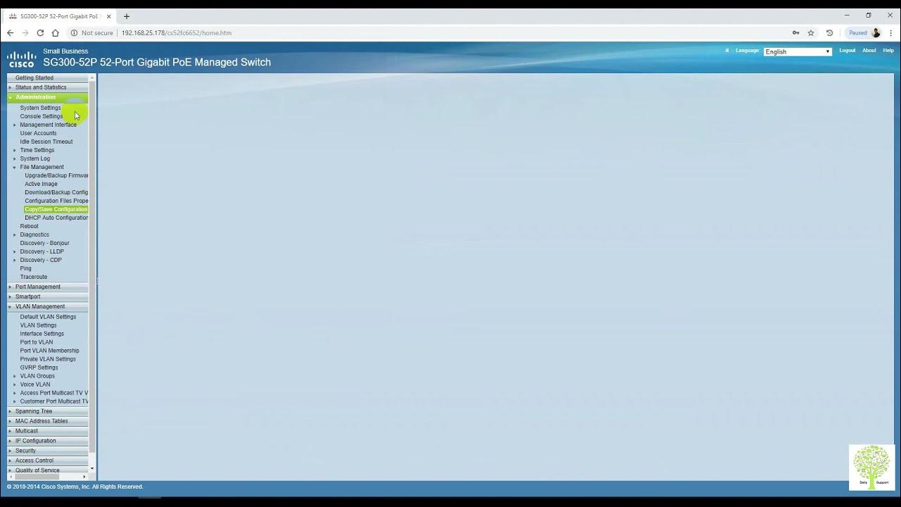 Cisco SG30052P 52port Gigabit PoE Switch Port trunk to Access and