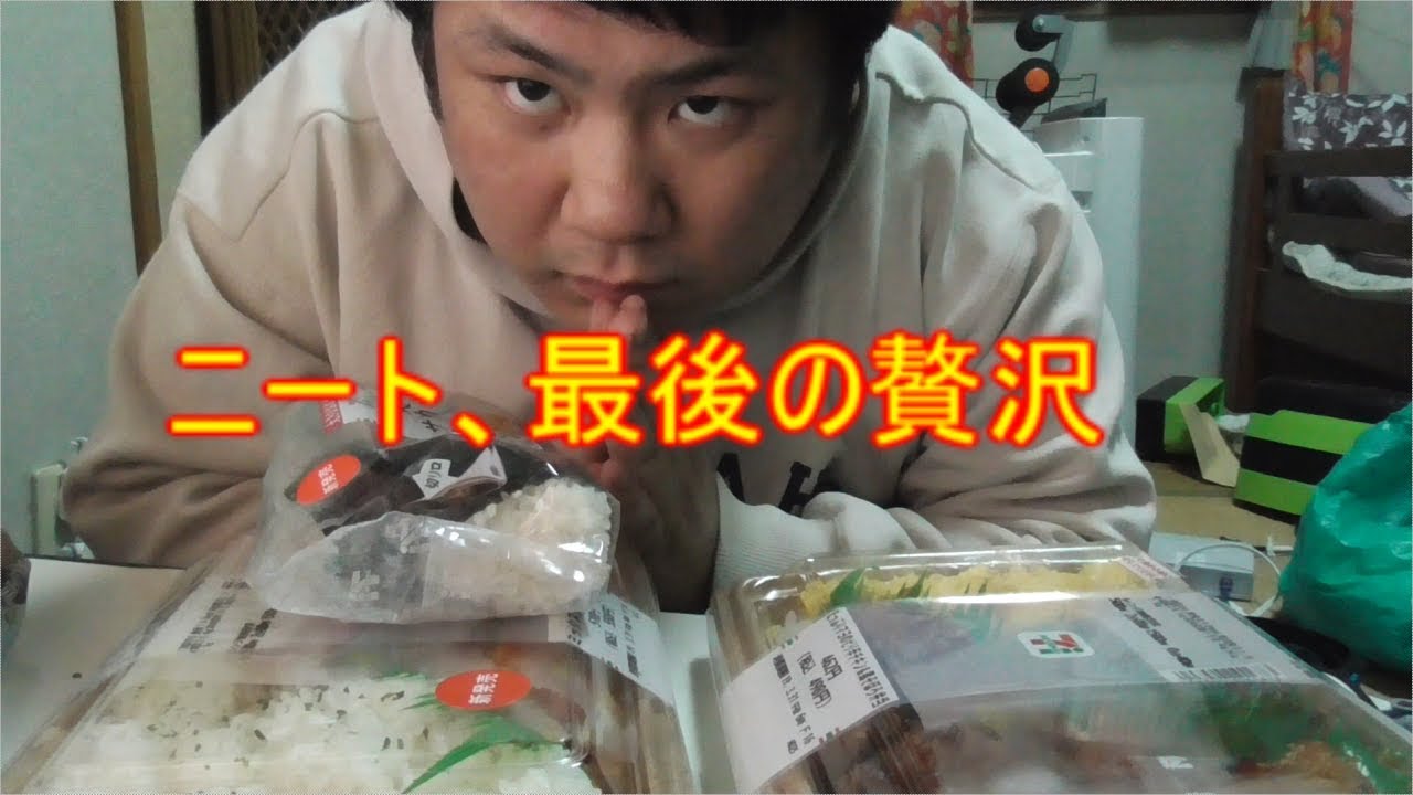 お金がないので最後の贅沢をする底辺デブニート