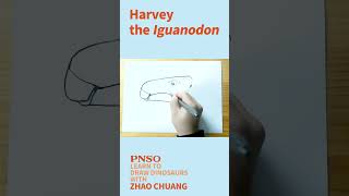 Head Close-up Drawing of an Iguanodon--Learn to Draw Dinosaurs with ZHAO Chuang