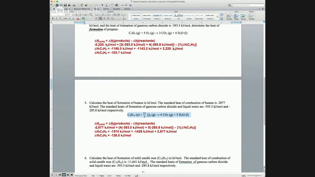 Pre-AP Chem - Thermo Unit Test Hangout - YouTube